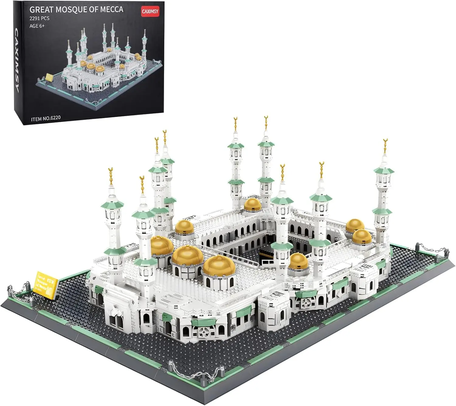 

Great Mosque of Mecca Building Blocks Set Islamic Masjid Architectural Model Toys Muslim Eid Gifts for Kids Adult 2291 Pieces