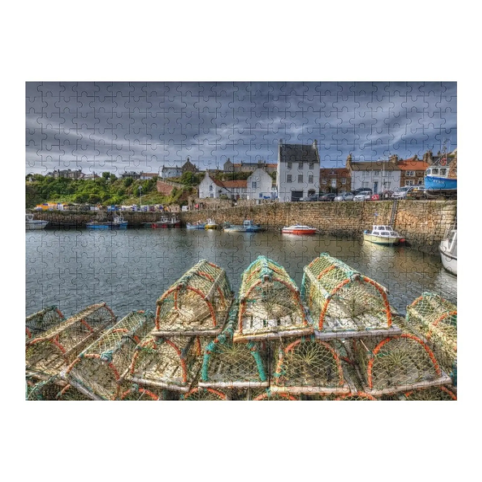 

Creels Of Crail Fife Scotland Jigsaw Puzzle Personalized Wooden Name Personalized Toy Wood Animals Puzzle