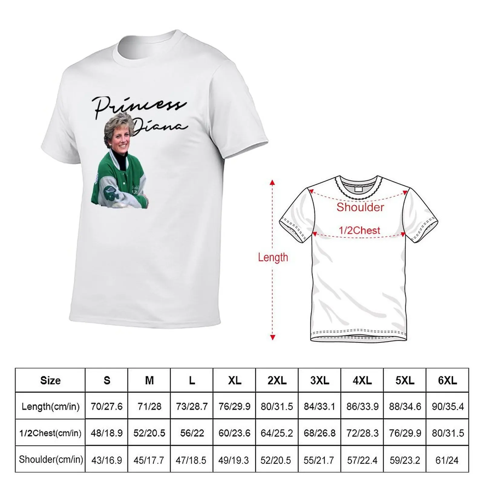 Princess Diana eagles T-Shirt valentines clothes vintage anime shirt mens clothes