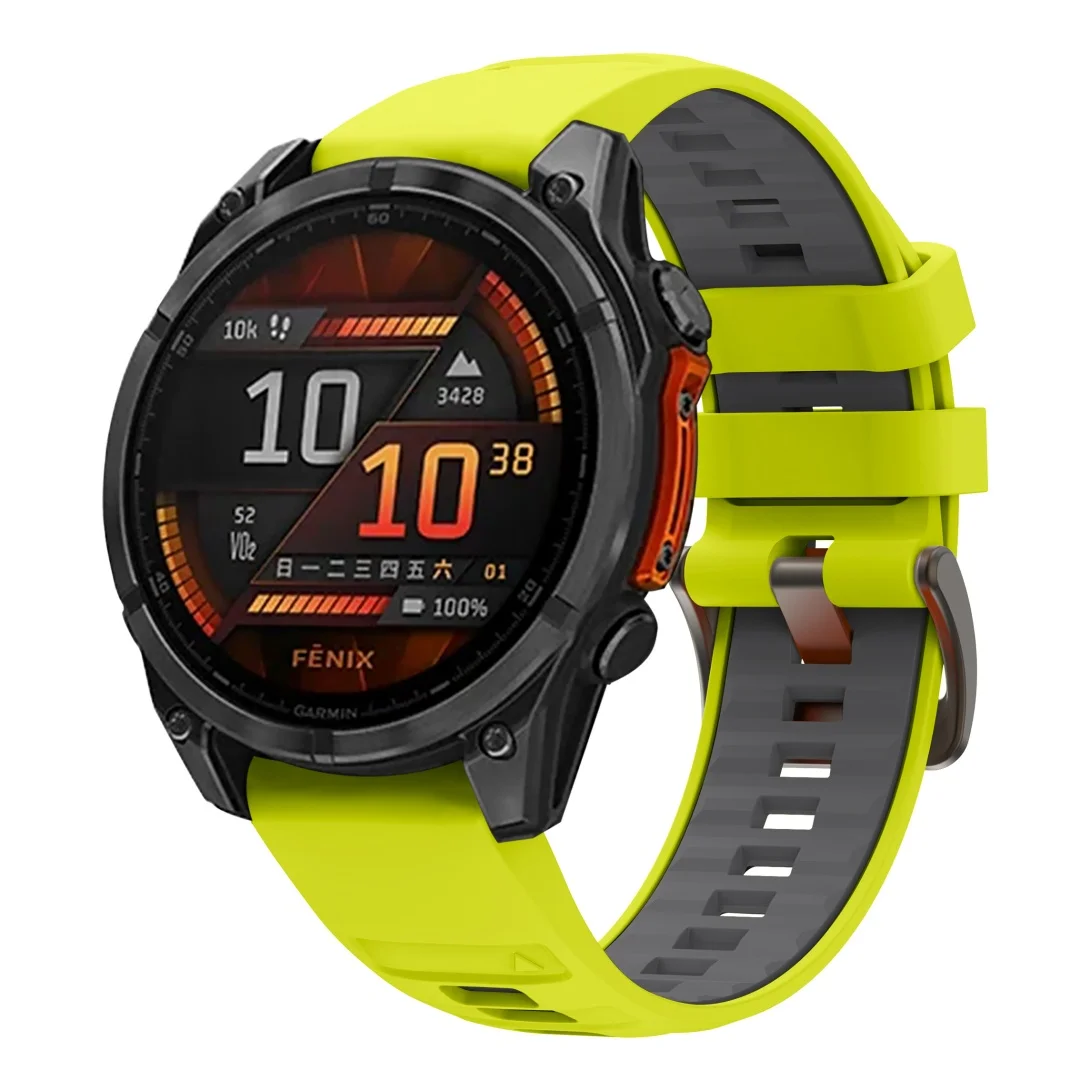 QuickFit 22mm 26mm Silikonarmband für Garmin Fenix 9 Pro 8 7 7X 7Pro 6X 6 5 5X/Epix 2 47mm 51mm Atmungsaktives Armband Uhrenband – Detail 5