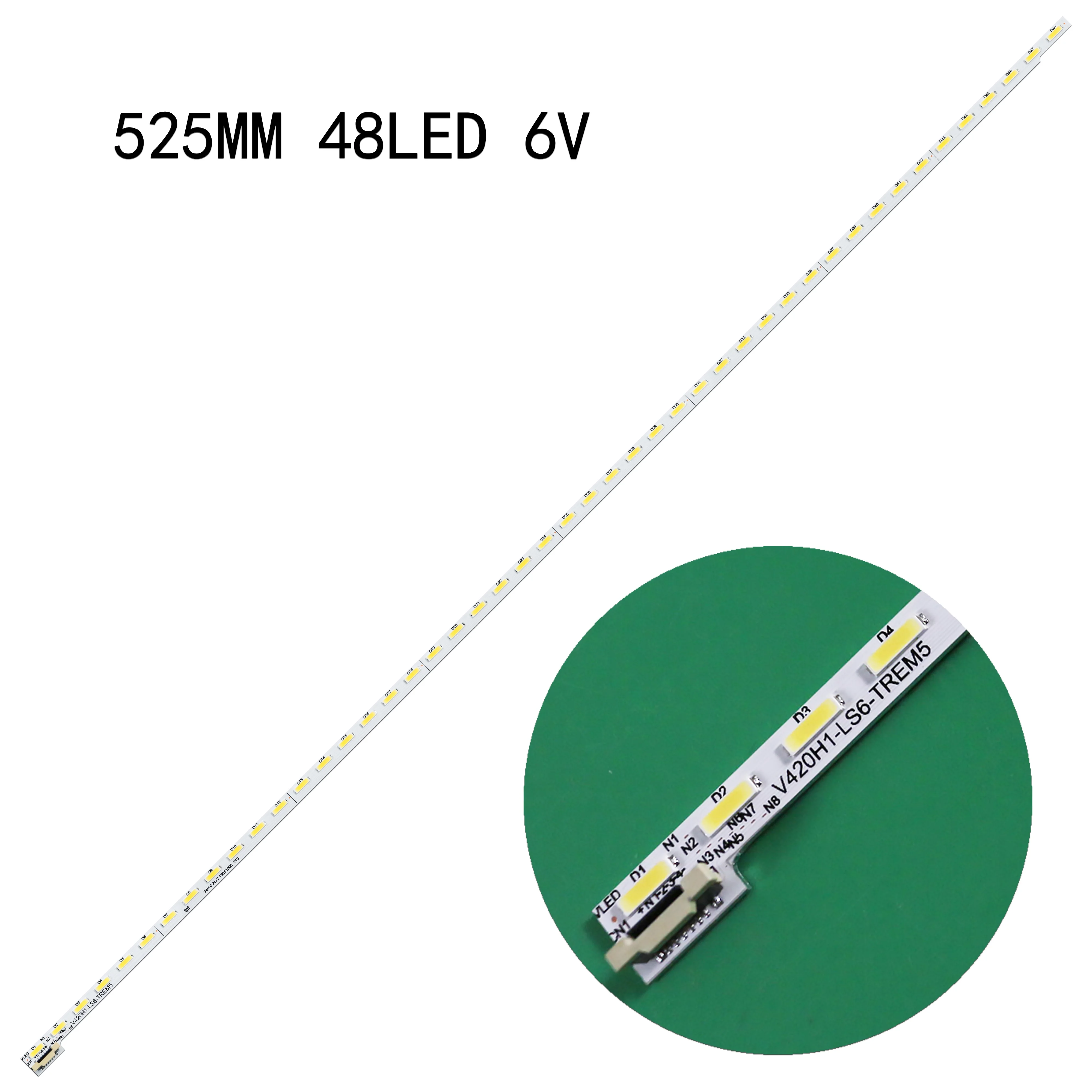 

Светодиодная лента подсветки 48LED 525MM V420H1-LS6-TREM5 для 42-дюймовых моделей V42E780U, 420HJ1-LE6, V420DK1-KS1 rev.c5, 082540N31136D0A, tx-42as600b