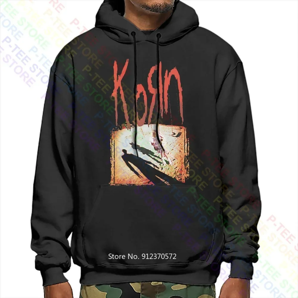 Official Korn ‘Korn‘ Black Mens Classic Rock Metal Band Hoodie Sweatshirts Streetwear Hip Hop Hoodies