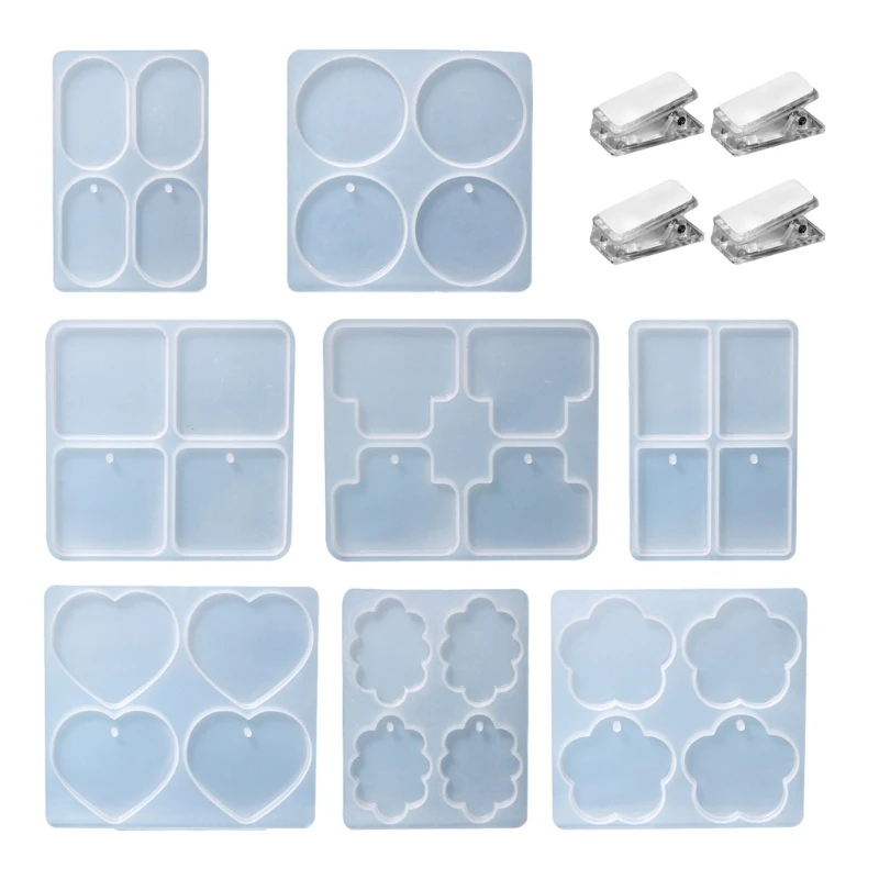 

DIY Jewelry Casting Mold Resin Hair Clip Mold Silicone Keychain Mold Resin Memo Clips Mold Phone Bracket Holder Mold
