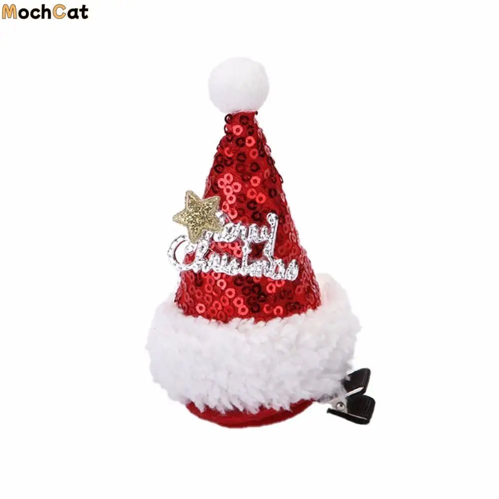 

Funny Santa Claus Bow Snowflake Elk Ears Hair Accessories Christmas Hair Clip Christmas Hat Hairpin Korean Style Headwear