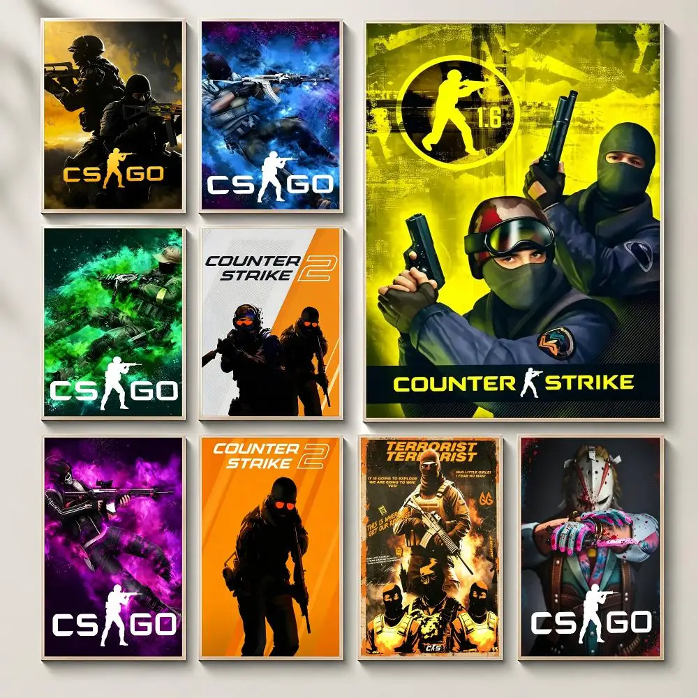 game Counter Strike Poster Poster, Wall Decor Art Print, Abstract Wall Decor Art Print for Living Room