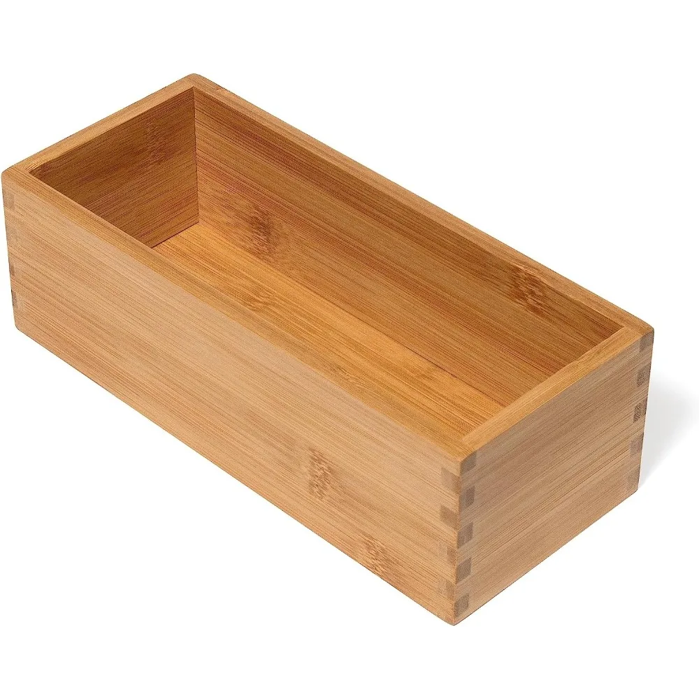 

International bamboo and wood cutlery rack storage box, suitable for cooking tools, cosmetics, or office supplies