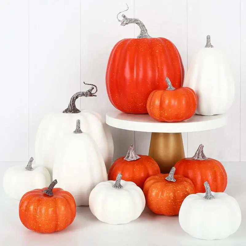 

Halloween simulation pumpkin set pumpkin decoration props Halloween decoration pumpkin model for home lawn garden terrace