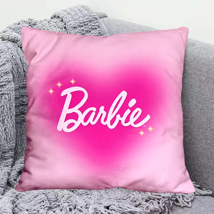 Anime Barbie cuscino Cartoon Cute Girly Office Chair cuscino del sedile Kawaii camera da letto divano cuscino morbido staccabile Cleanable Kids Gift