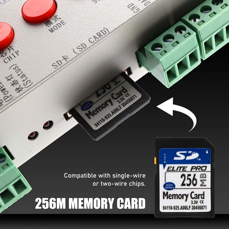 K-1000C Controller K1000C WS2812B WS2811 APA102 T1000S WS2813 LED 2048 Pixel Controller di programma DC5-24V