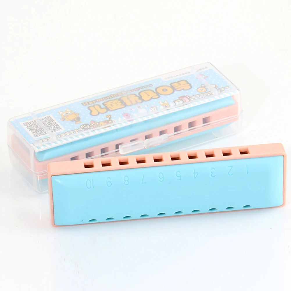 

Musical Instruments Harmonica Gear Orange Plastic Box 10 * 3 * 2 Cm 10 Holes About 65 G For Beginner High Quality