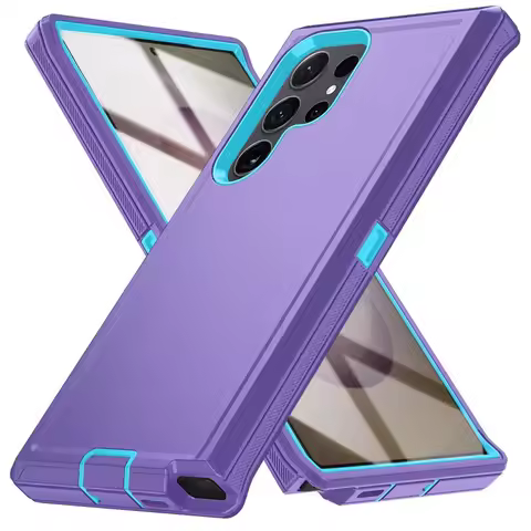 Military Armor Shockproof Phone Cases For Samsung S25 Ultra S23 FE S22 S21 S20 S24 Plus Ultra 5G Hard PC+TPU Bracket Back Cover