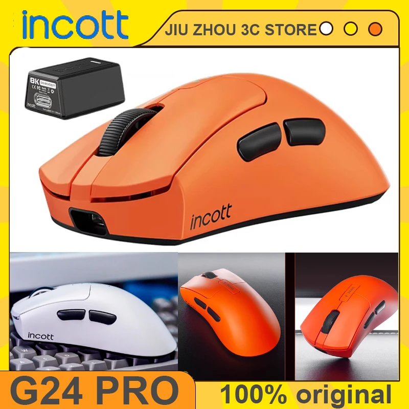 

Беспроводная компьютерная мышь Incott G24 Pro, 8000 Гц, 500 мАч