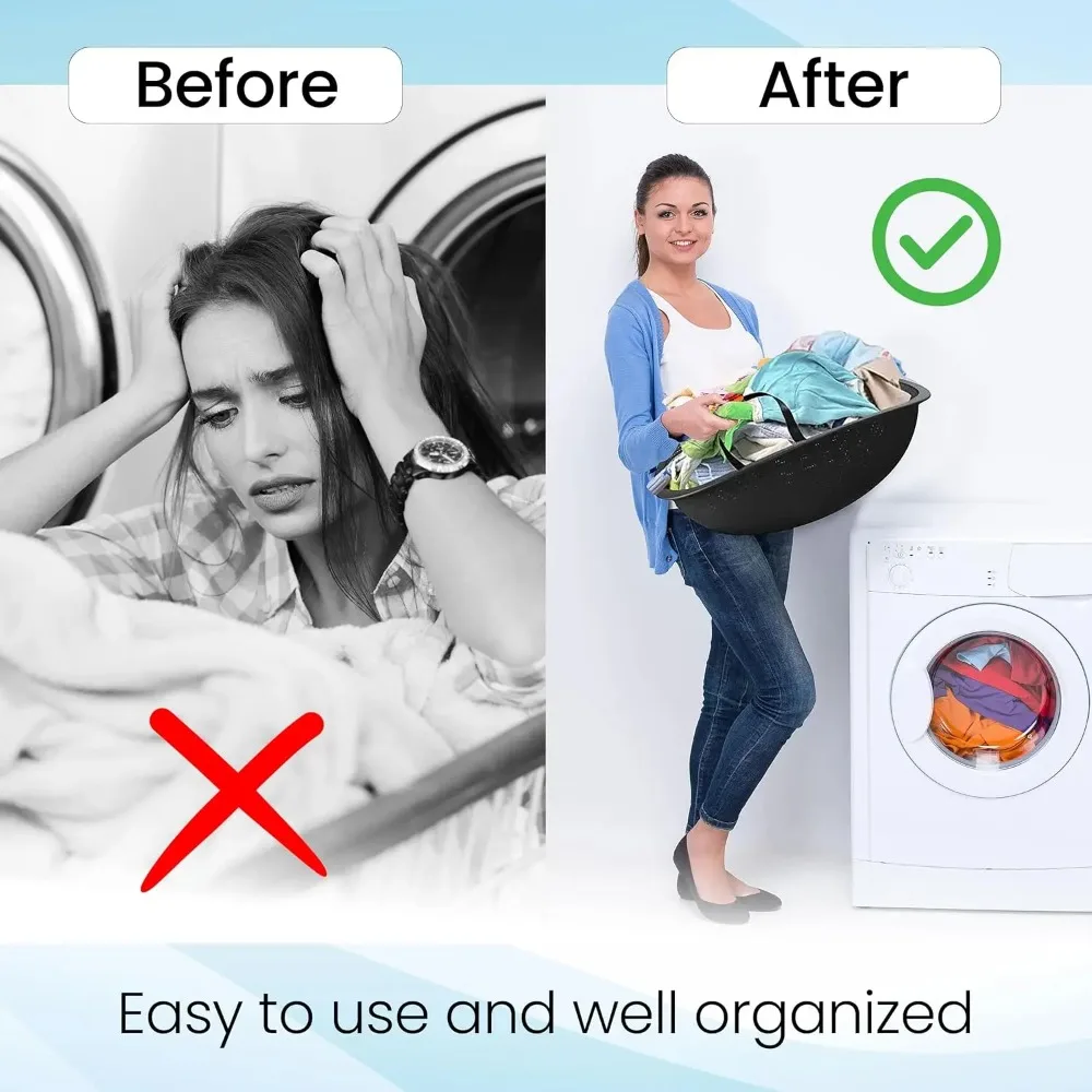 Space-Saving Flexible Collapsible Hamper with Handles for Ultimate Clothes Management laundry hamper Flexible laundry basket