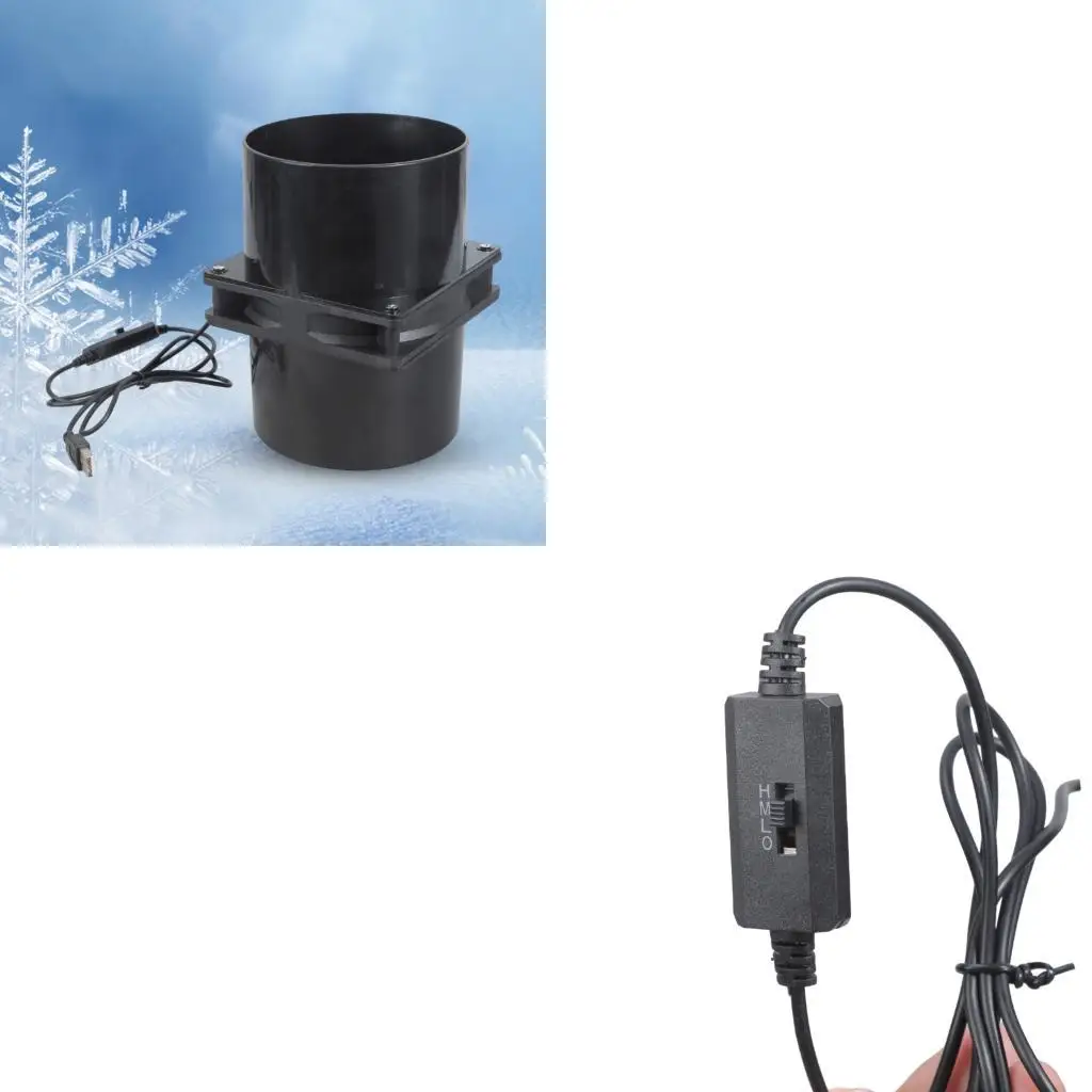 652F 1500RPM Energy Efficient 120mm USB Ventilation Fan 70CFM Airflows For Tent Workshop Greenhouse & 3D Printer Applications