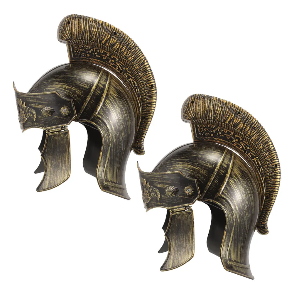 

2Pcs Knight Hat Props Roman Soldier Medieval Costume Warrior Cosplay Headwear Roman Helmets Soldier Hat