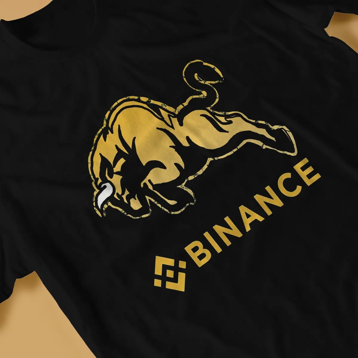 Binance Creative TShirt for Men BNB Crypto Coin Round Collar Polyester T Shirt Distinctive Birthday Gifts OutdoorWear