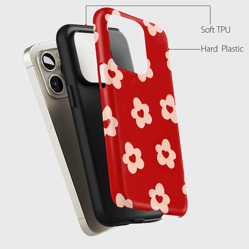 Magnetic Phone Case For Oneplus 13T 13S 13R 12 15R 15 15T 12R ACE 5 2V 3V 6 6T Pro INS Small Floral 2 in 1 Film Shell Cover view 2