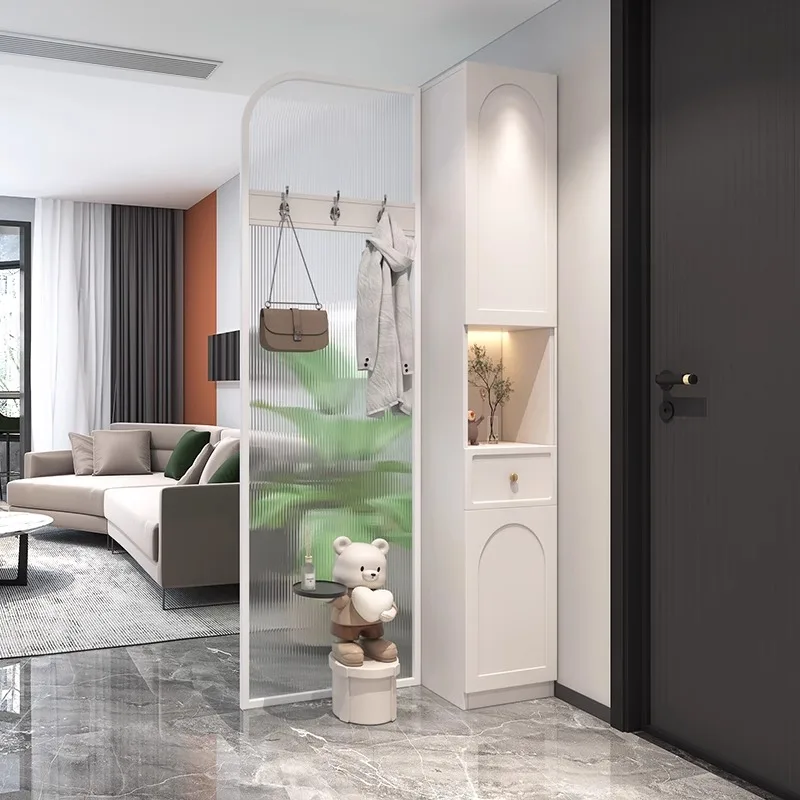 

Home entrance cabinet, living room partition cabinet is the door, cream wind enters the door, screen wine cabinet, entr