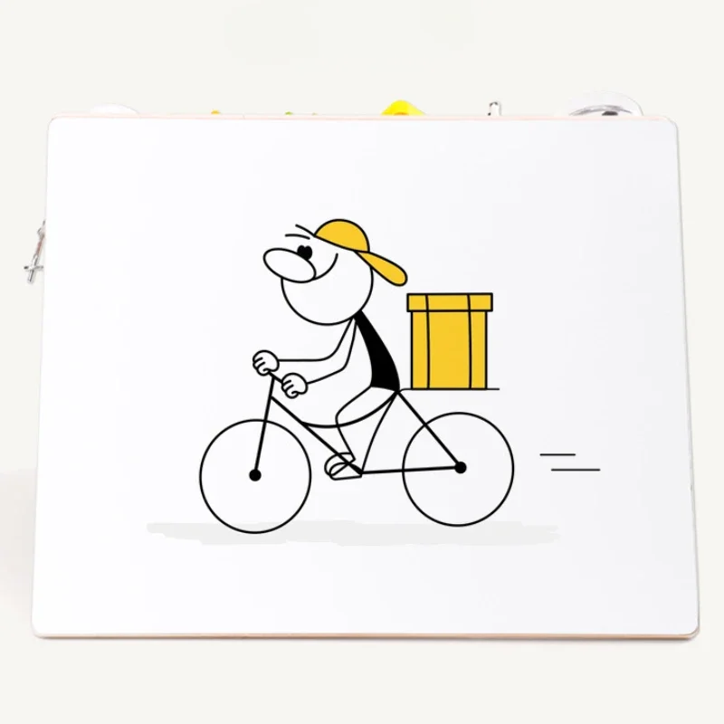 Montessori educação sensorial de madeira matemática brinquedos dupla face ocupado jogos de tabuleiro das crianças magia quadro negro quebra-cabeça brinquedos da criança presente