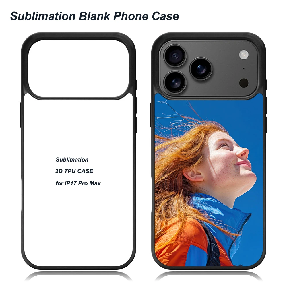 

Для iPhone 17 Pro Max 17Air 2D сублимационный чехол из ТПУ для телефона противоударный мягкий чехол с пустым алюминиевым листом 10 шт./лот