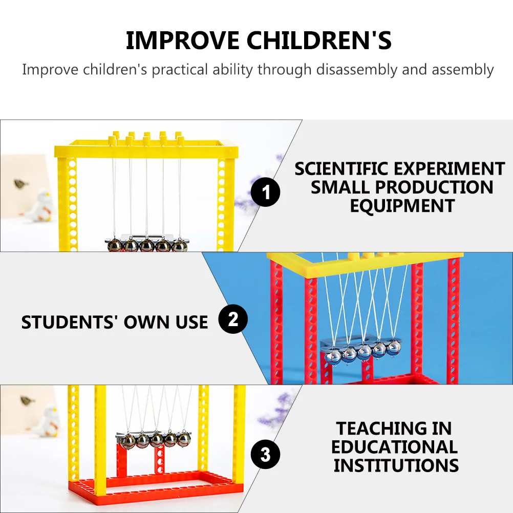 Newton's Pendulum Balance Balls Desk Decoration Cradle Toy Decorations Science Plastic Office