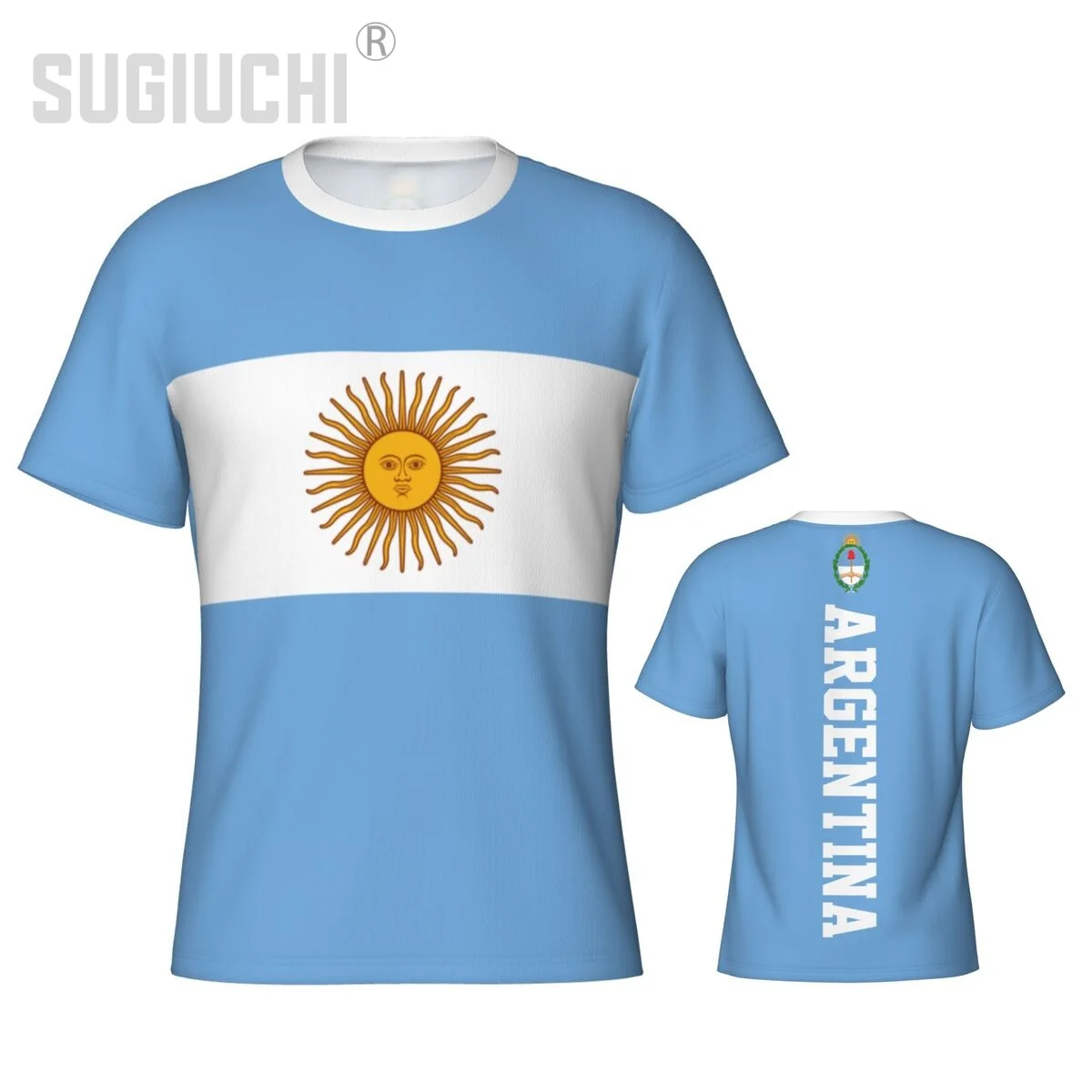 

Tight Sports T-shirt Argentina Flag Emblem 3D For Men Women Tees jersey Clothes Soccer Football Fans Gift Patriotic T shirt