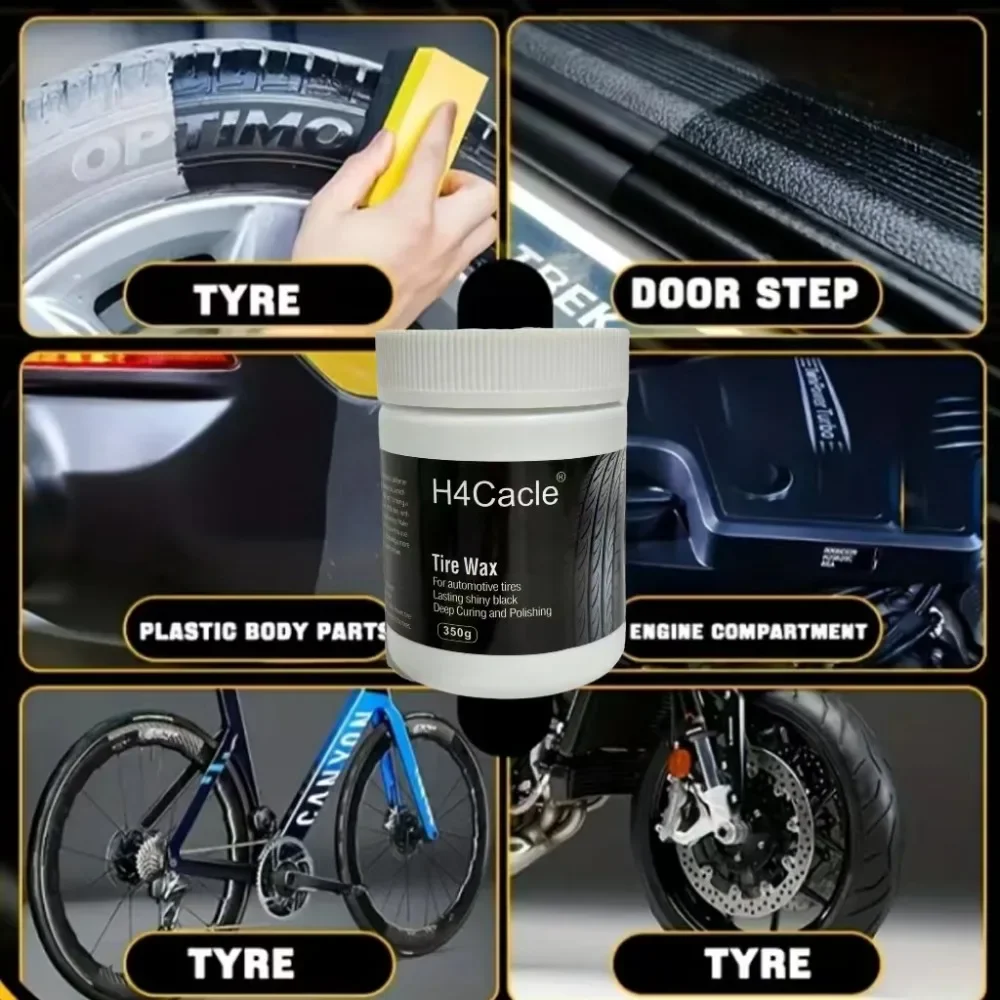 H4Ccacle Tire Wax Durable Protection Gloss Enhancer| Long-Lasting Car Tire Gloss Enhancer Anti-Aging Maintenance Coating