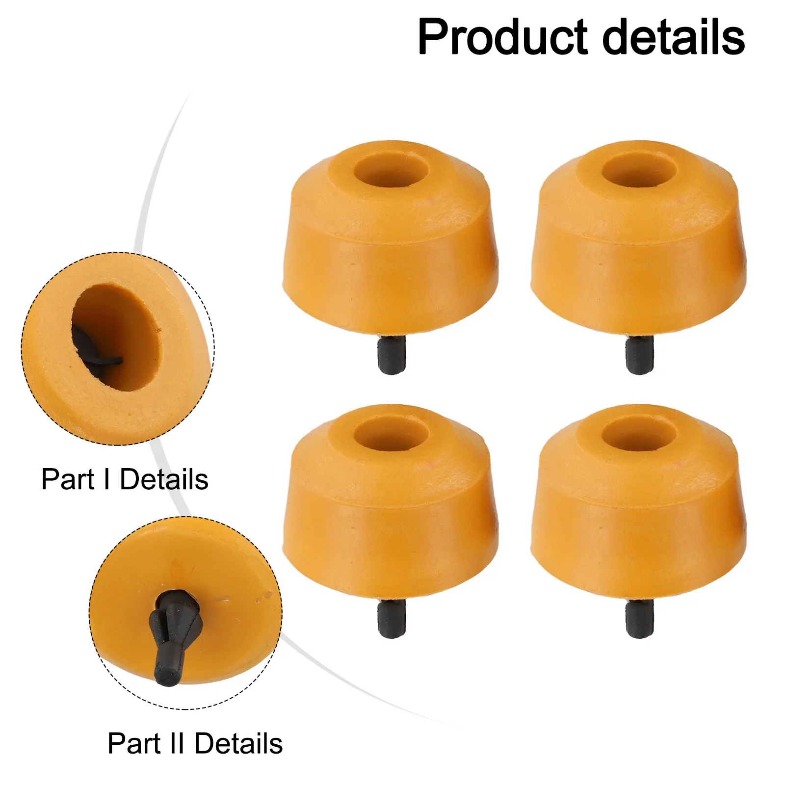 For Caddy For Mk3 For Mk4 Rear Bump Stop 4 Pack Rubber Buffer For Leaf Spring Suspension 2004-2020 Model Range
