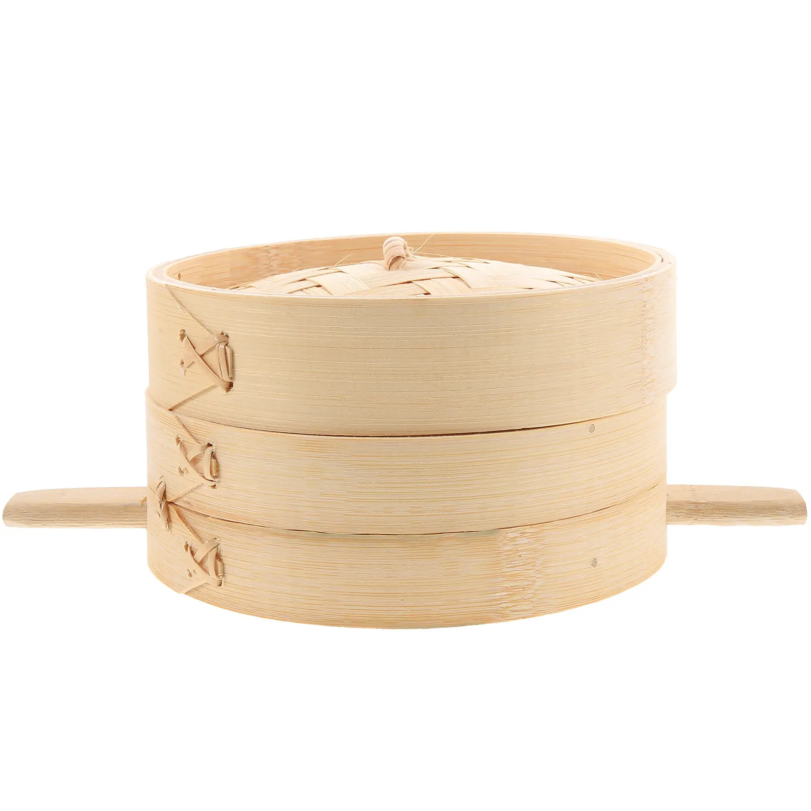 

1 Set Bamboo Steamer Basket Dumpling Steaming Tool Kitchen Food Steamer for Buns Meat Fish Vegetable Cooking Basket