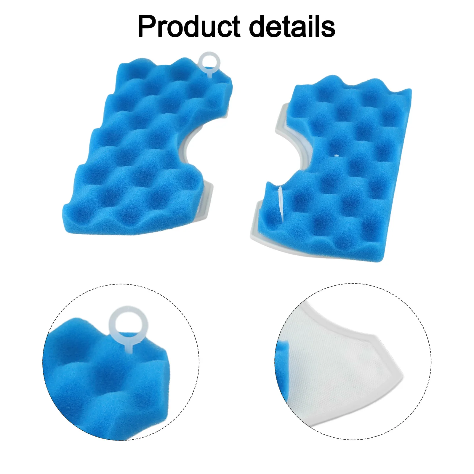 Effiziente Filtration mit blauen Schwamm-Baumwollfiltern für Samsung-Staubsauger. Wählen Sie Ihre Packungsgröße 5 oder 10