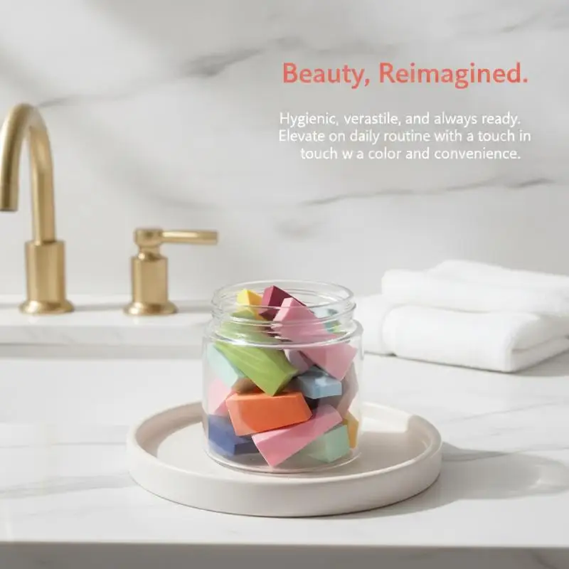 Wedge Mini Makeup Sponge 10/50/100Pcs Ultra Soft Multi-use Cosmetic  Tool for Foundation Blush Concealer