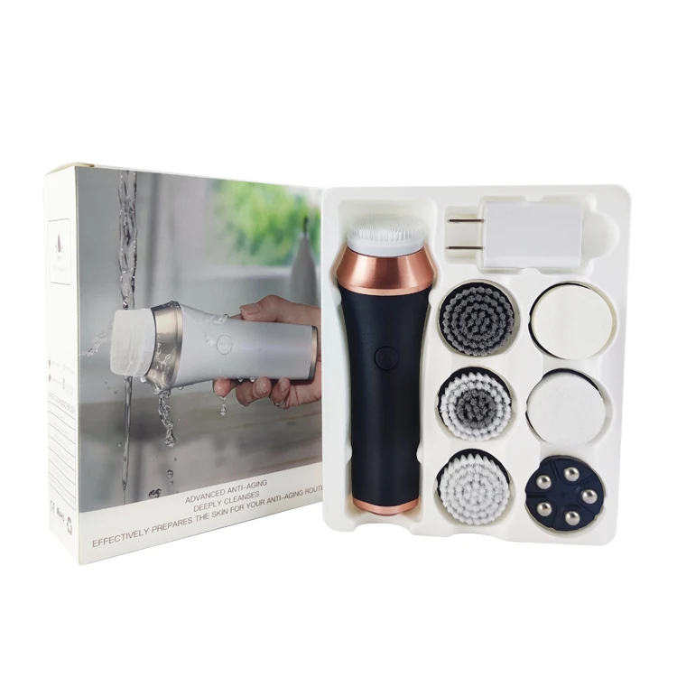 منظف الوجه الكهربائي لإزالة الرؤوس السوداء للمسام وتقشير البشرة يدور 360 درجة