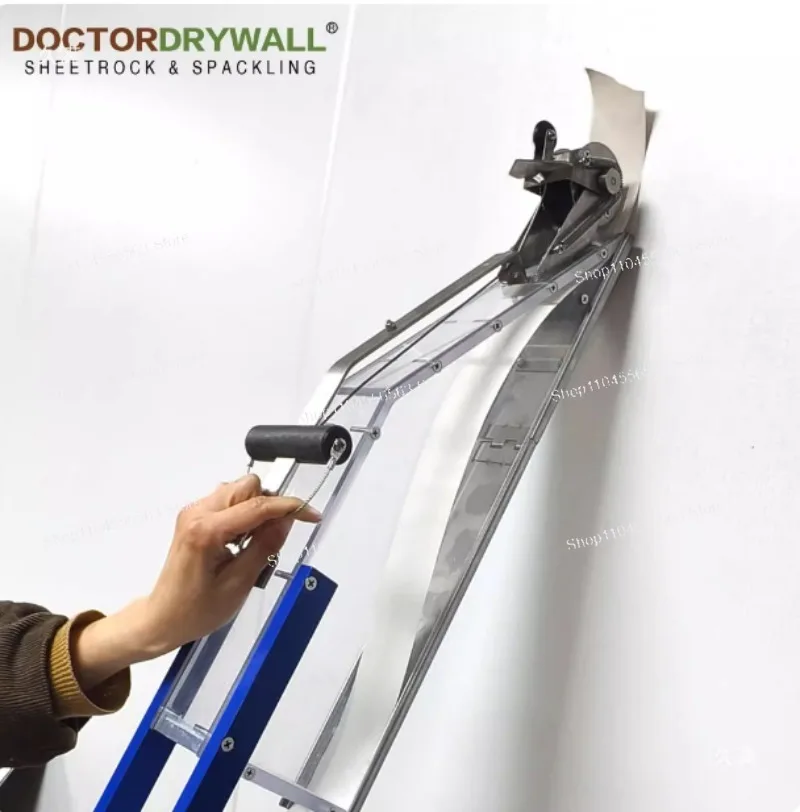 Grey box, wall scraper, white paint application tools