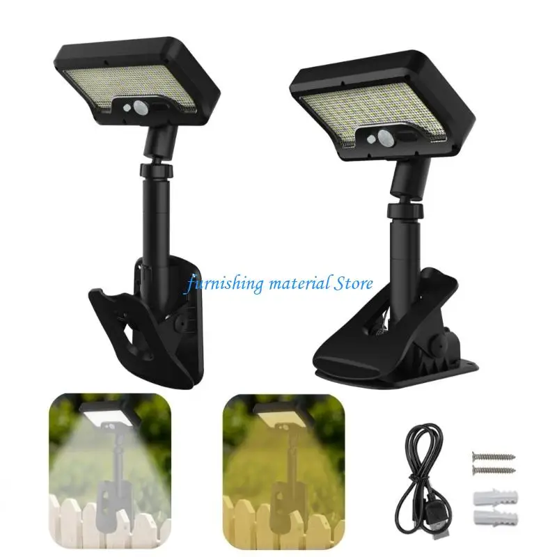 

Y5GD 2Pcs Solar Motion Outdoor Light LED Street Light for Garden Camping Patio