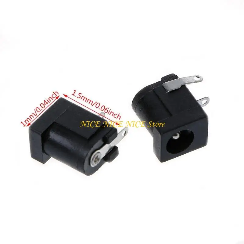 5 PCS DC-005 Negro para conector zócalo toma alimentación 5.5x2.1 mm Type PCB
