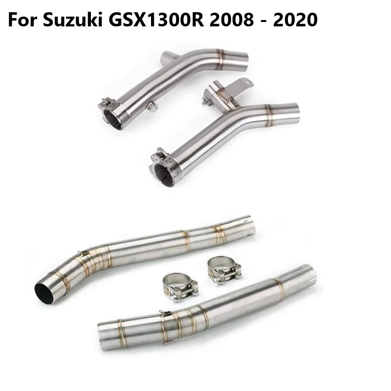

For SUZUKI Hayabusa GSX1300R GSXR1300 2008 - 2020 Motorcycle Exhaust Escape Modify Left Right Side Link Pipe Connect 51mm Muffer