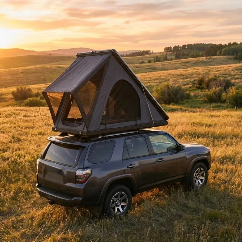 

4 Person Rooftop Tent Overland Hard Shell Aluminum Honeycomb Eco-Friendly SUV Four-Season Camping Tent W/ 3000mm Waterproof