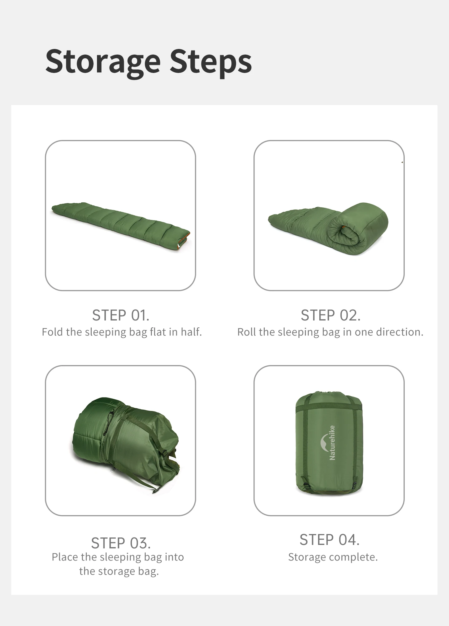Naturehike 2026 Neuer Schlafsack mit Kapuze, große Seitenöffnungen, faltbar, doppellagig, warm, 4-Jahreszeiten-Camping-Schlafsack – Detail 16