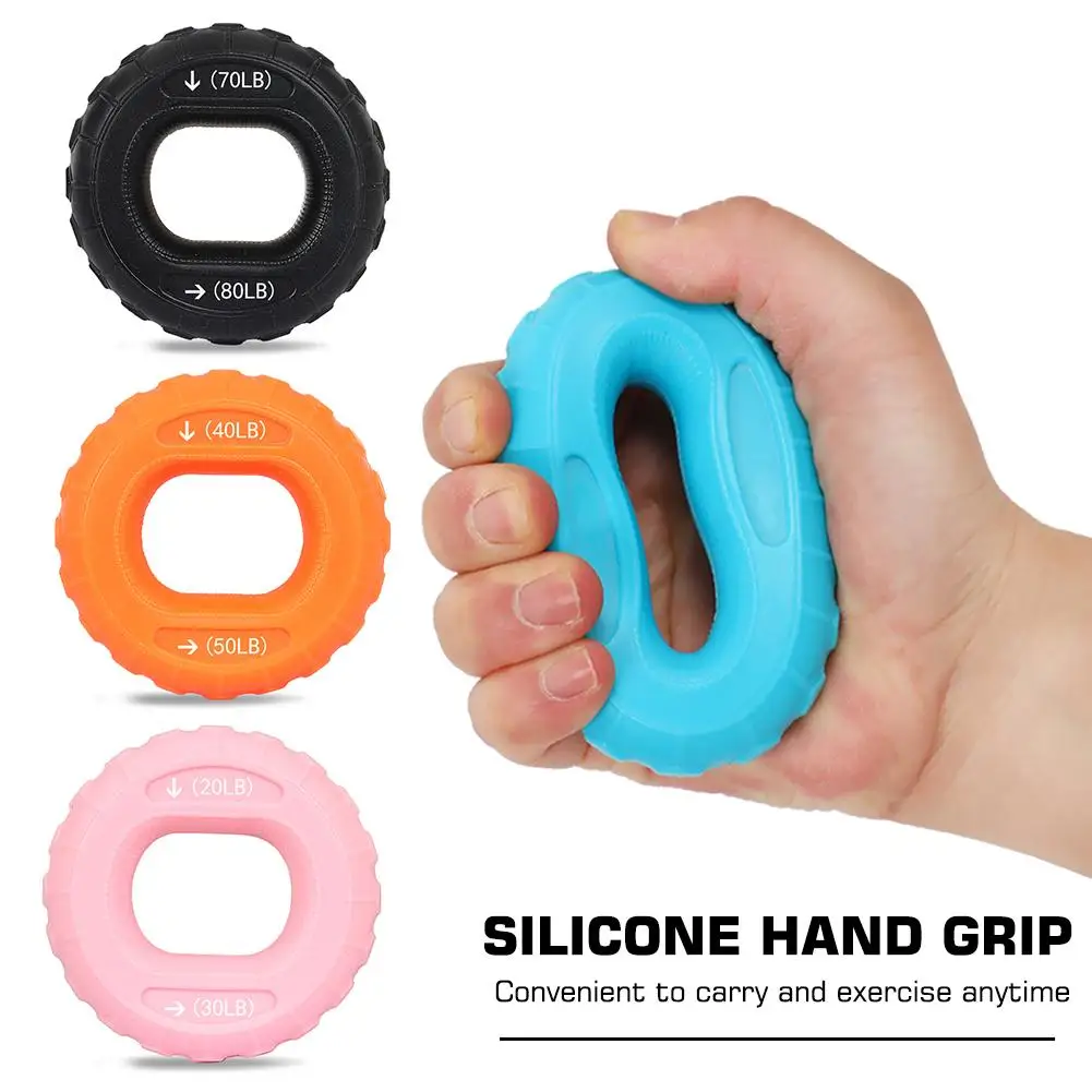 Anillo de Silicona para Fortalecer los Dedos, Anillo Entrenador de Fuerza para Muñeca y Dedos, para Desarrollo Muscular y Fisicoculturismo