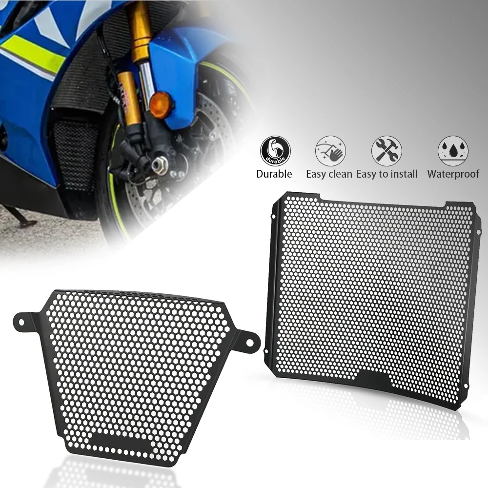 

GSX-R1000 GSXR 1000 GSXR1000 2017 - 2025 2024 2023 gsxR For Suzuki Motorcycle Oil Cooler Guard Radiator Grille Cover Protection