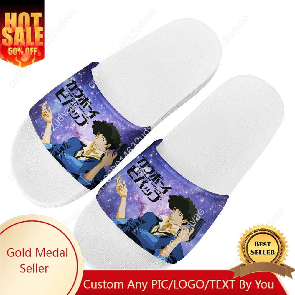

C-Cowboy Bebop Slippers Home Bathroom Sandals Water Shoes Men Women Teenagers Indoor Poor Sandal Customized Summer Slipper