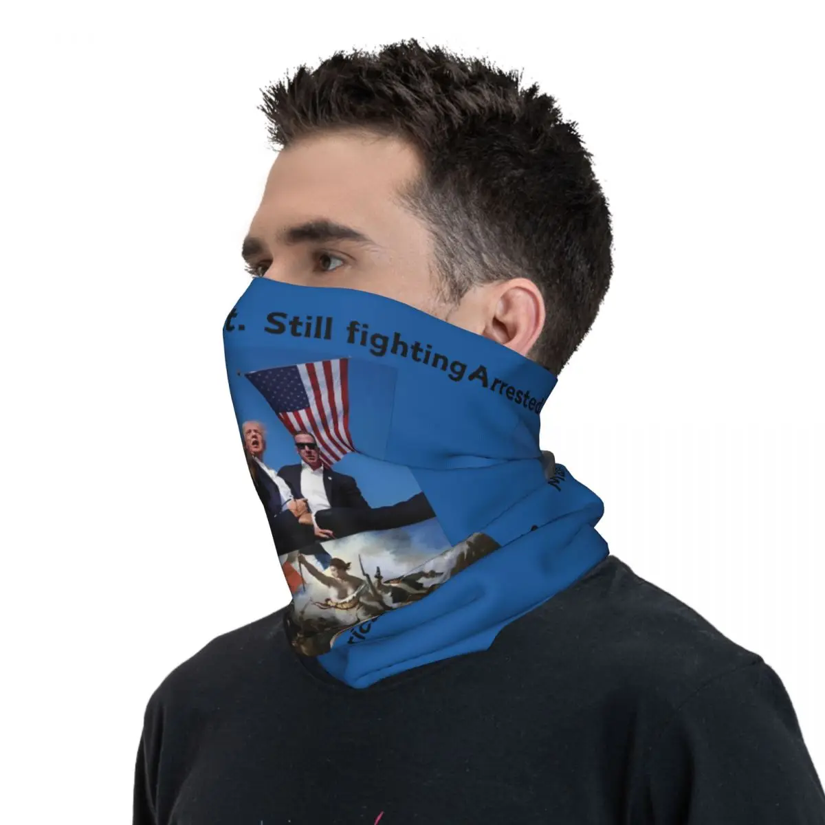 Attempted Assassination Donald Trump Balaclava Running Travel Bicycle Mask Dustproof Neck Warmer Face Cover Mask Neck Gaiter