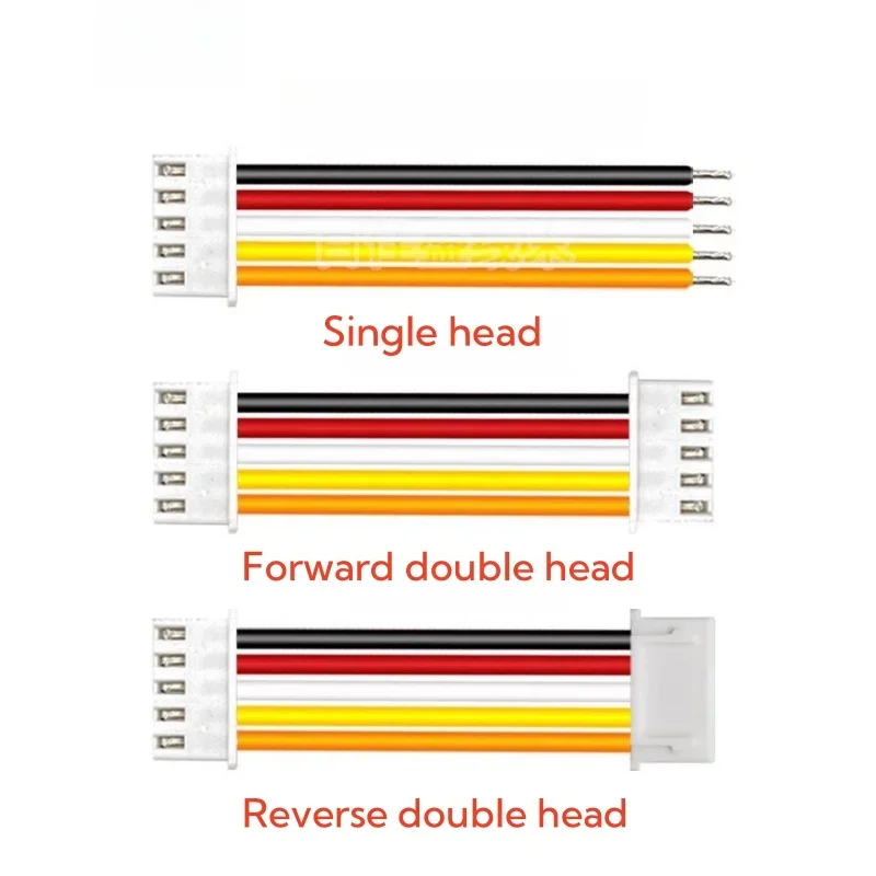 10pcs XH2.54 electronic wire terminal wire single/double head tinned 10cm-50cm color connecting wire 1007 # 26awg