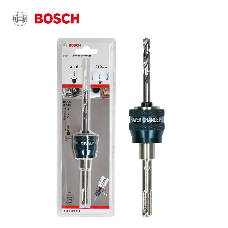 Профессиональные адаптеры для кольцевой пилы Bosch 8,7 мм, впускной диск SDS Plus со сверлом HSS-G, аксессуары для кольцевой пилы 7,15 x 85 мм
