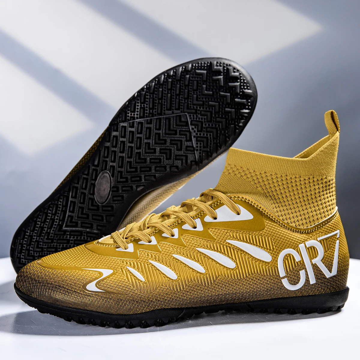 

Multi Ground Soccer Cleats Unisex FG Long Studs TF Short Blades For Grass Turf High Traction Anti Slip for Professional Training