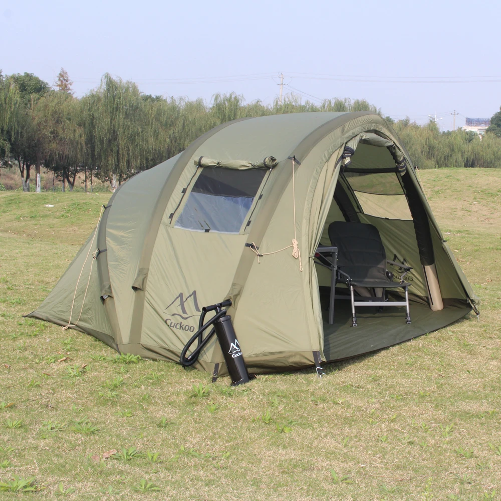 

Customized Canvas Oxford Fabric Single Layers Pop up Ice Fishing Tent Carp All Season Bivvy Fishing Cube Tent for Winter Fishing