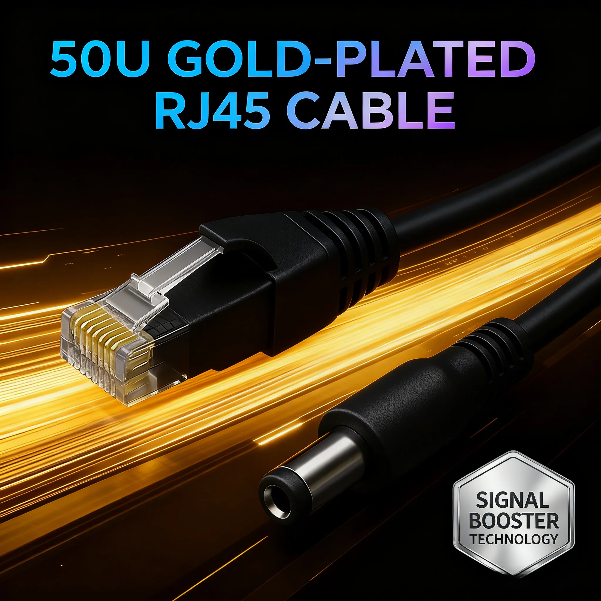 

Зимний кабель видеонаблюдения 5–20 м, 8+2, — RJ45+DC5,5×2,1, с высоким гибким защитой от помех для IP-камер