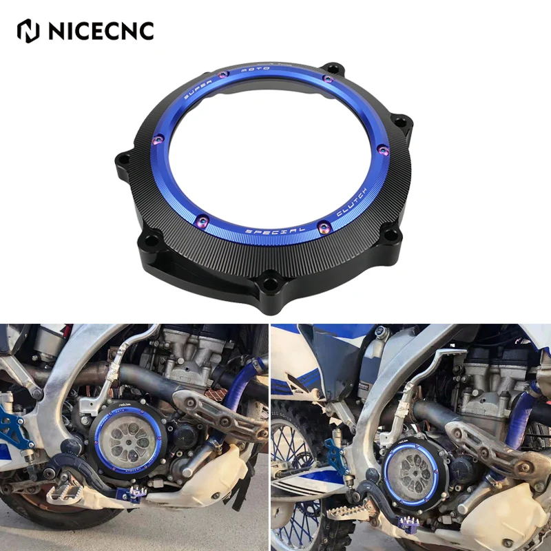 

NICECNC For Yamaha YZ450F 2003-2009 WR450F 2003-2015 YZ 450F WR 450F Motorcycle Clutch Cover Engine Protector Guard Aluminum