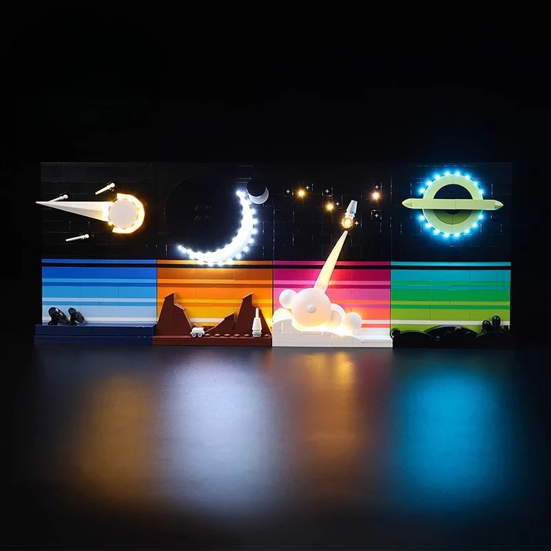 

Набор светодиодного освещения, подходящий для LEGO Tales of The Space Age Ideas 21340, строительные блоки, игрушки-лампа «сделай сам» (модельные кирпичи в комплект не входят)