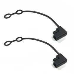 1Pc SAE Harness Extension Cable SAE Waterproof Cover Cap for SAE for DC Power Solar Automotive Connector Black Color Dur